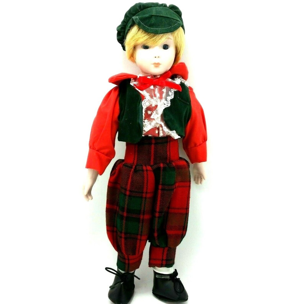 Brinns Nina Doll Cert. 1989 14in tall Item 57588 Red outfit figurine 2046-452